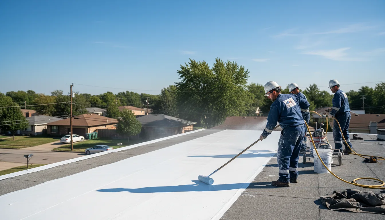 Commercial roof coating in Gillett Grove, IA near me
